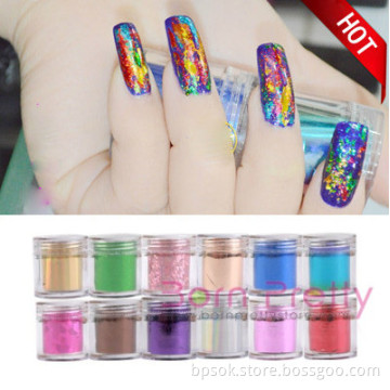 Dazzling Starry Mixed Metals Nail Art Roll Foils Glitter Transfer Stickers Paper UV Decoration
